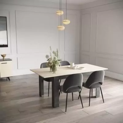 Table a manger KENT en Chene de fil / Sidewalk - 140 x 90 cm Table a manger KENT en Chene de fil / Sidewalk - 140 x 90 cm