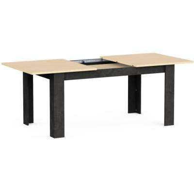 Table à manger extensible KENT - Chêne de fil / Sidewalk - 155/205 x 90 cm
