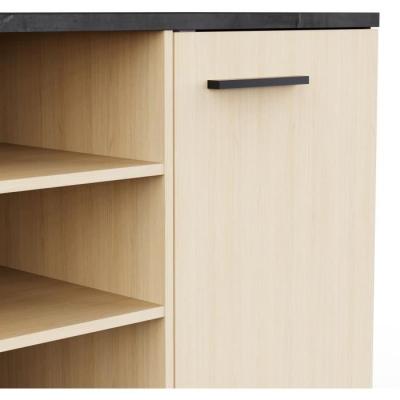 Enfilade Buffet KENT - Chene de fil / Sidewalk - Design Moderne