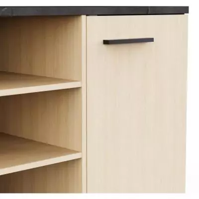 Enfilade Buffet KENT - Chene de fil / Sidewalk - Design Moderne Enfilade Buffet KENT - Chene de fil / Sidewalk - Design Moderne