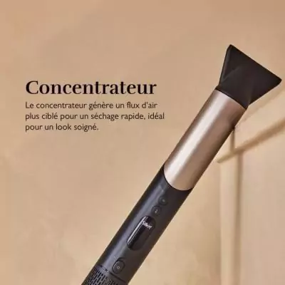 Sèche-cheveux Silk'n Silky Air Flex Noir-Or - 110000 tours/min - 5 accessoires
