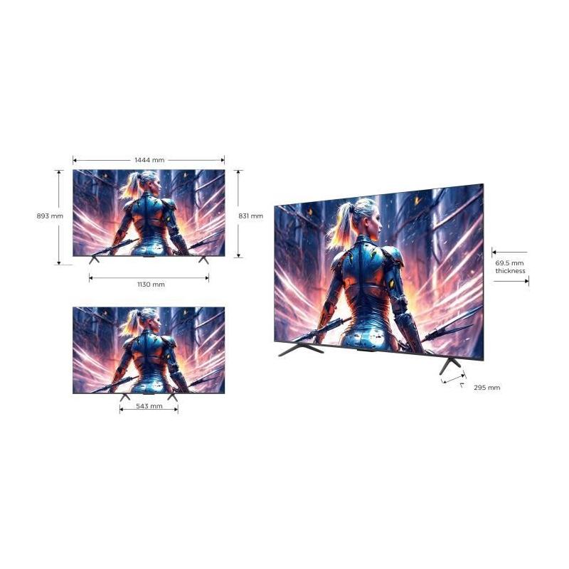 TV QLED 65'' 4K 144Hz HDR10+ Google TV - 4xHDMI 2.1