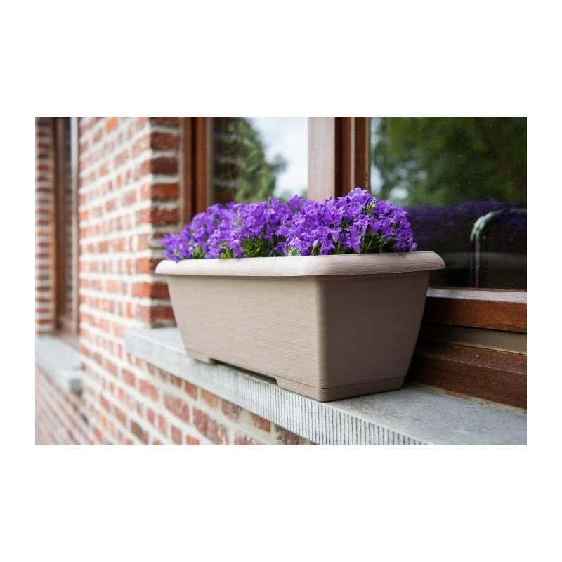 Jardinière GARDEN ID Teramo Taupe 60 cm - Solide & Eco-friendly