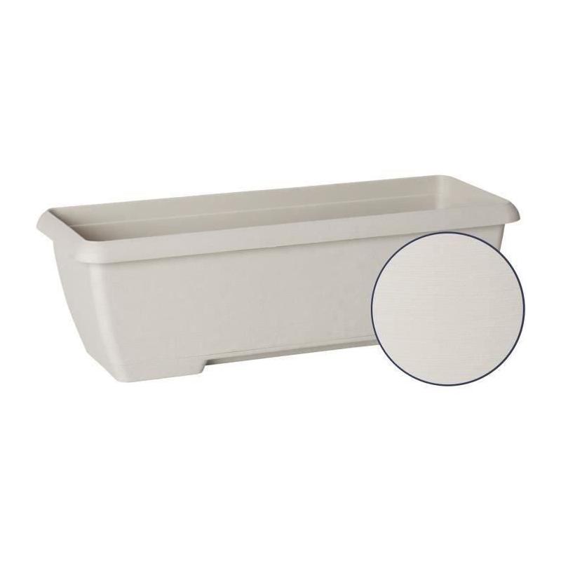 Jardinière design Teramo Blanc 60 cm - Résistant et éco-friendly