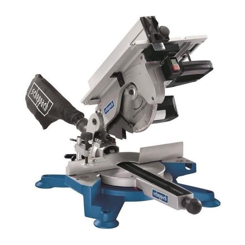 Scie à onglet pendulaire SCHEPPACH 254 mm 1800 W - Précision et puissance