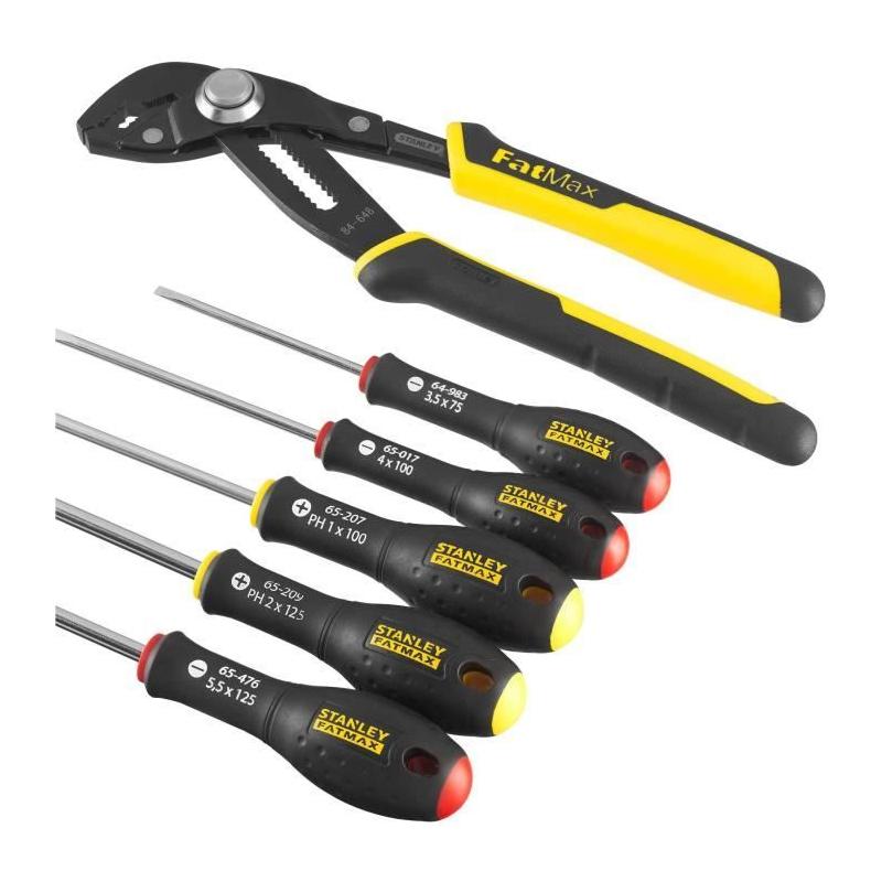 Ensemble Outils STANLEY FATMAX - Made in France - Tournevis et Pince multiprise