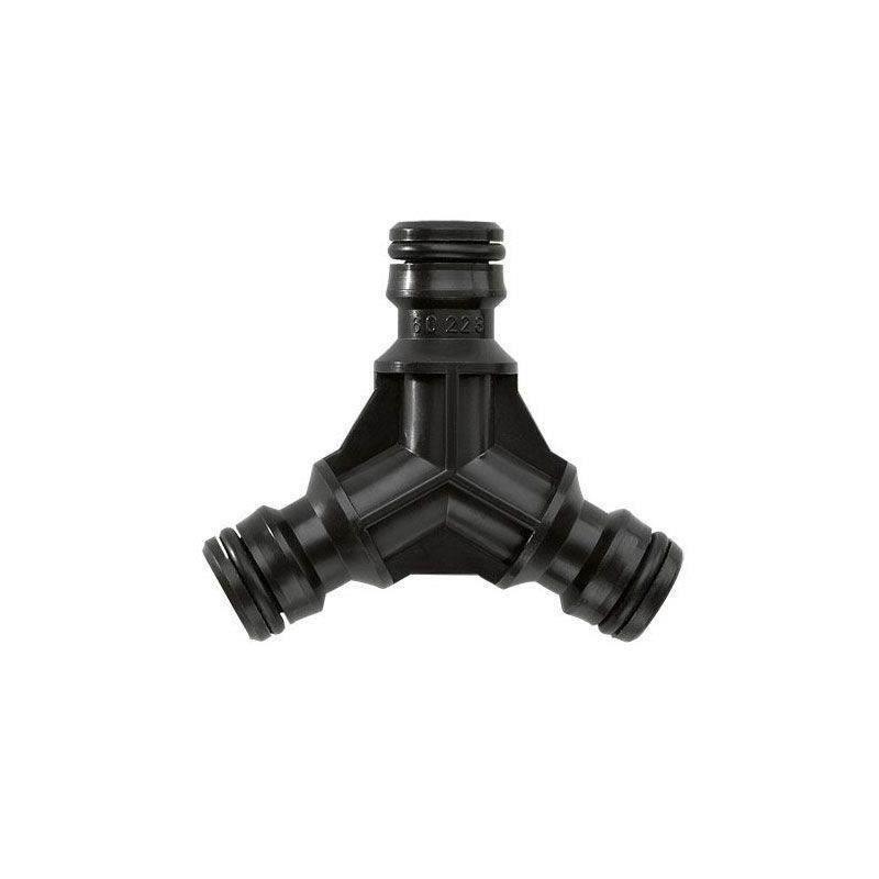 Connecteur robuste 3 voies pour arrosage - Dimensions: 27,7x16,1x2,6 cm