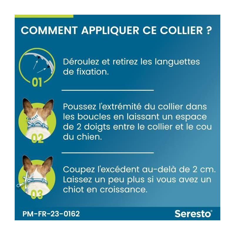 Collier Antiparasitaire SERESTO pour Chiens +8kg