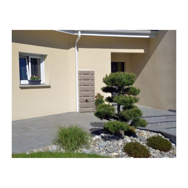 Récupérateur d'eau BELLI Dune 320L Anthracite - Kit complet