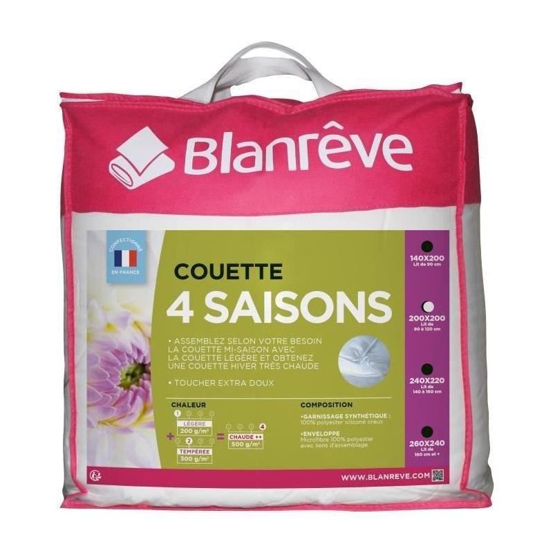 Couette 4 saisons BLANREVE - 200 x 200 cm - Blanc
