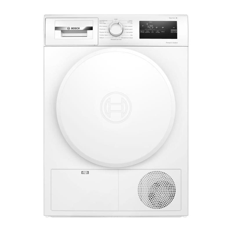 Sèche-linge Bosch WTH8300DFR SER4 - 8 kg - Blanc