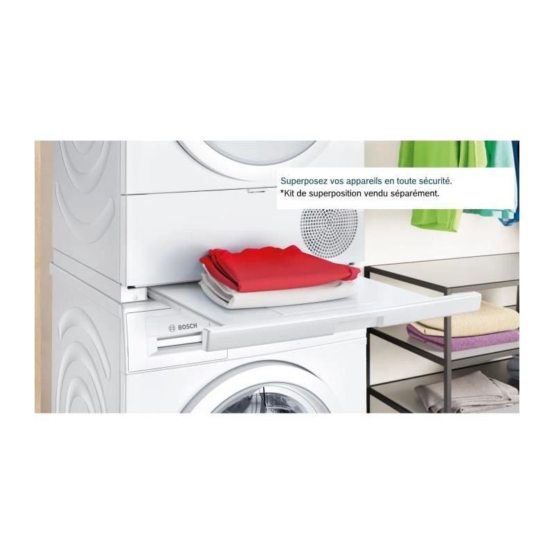 Sèche-linge Bosch WTH8300DFR SER4 - 8 kg - Blanc