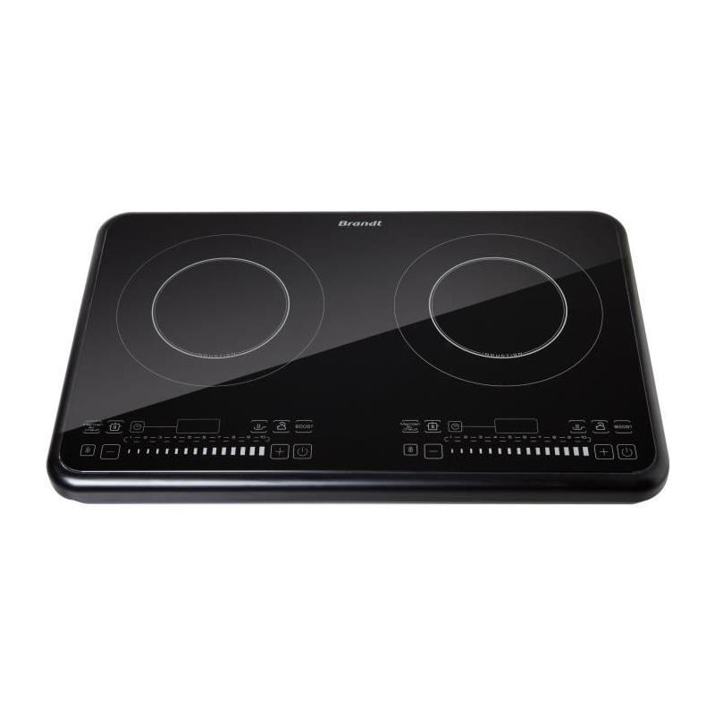 Table de cuisson posable 2 foyers induction Noir