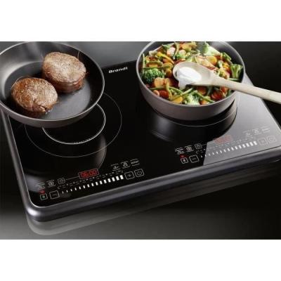 Table de cuisson posable 2 foyers induction Noir