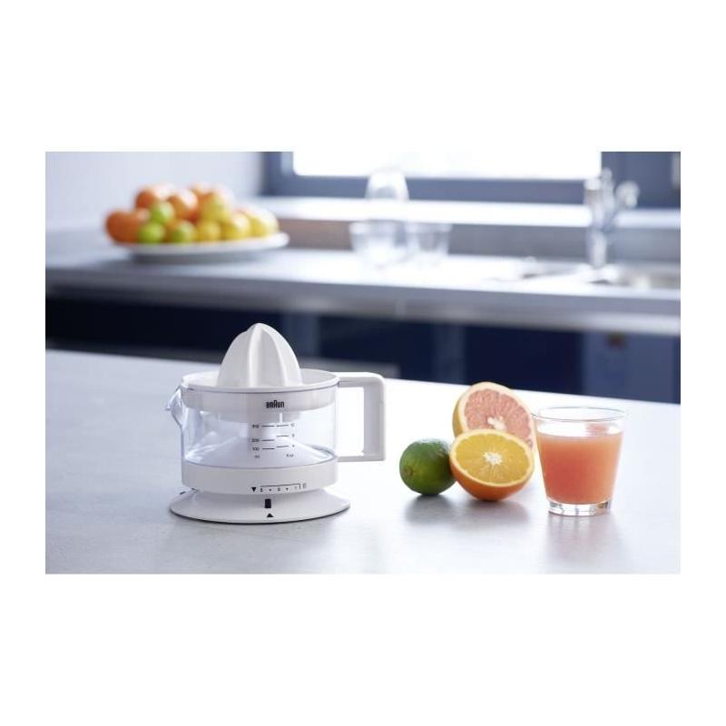 Presse-agrumes Braun CJ3000WH blanc - Compact et performant