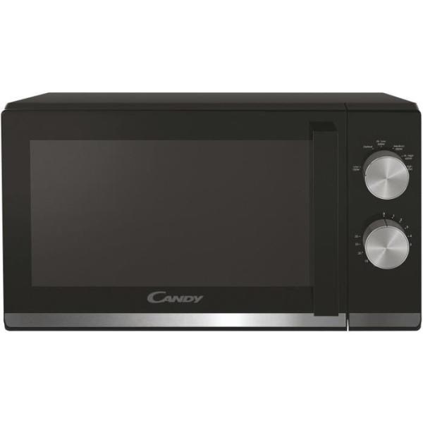 Micro-ondes Candy Moderna CMW20TNMB 700 W 20L Noir - Fonction Décongélation - Plateau Tournant en Verre - 6 Niveaux de Puissan