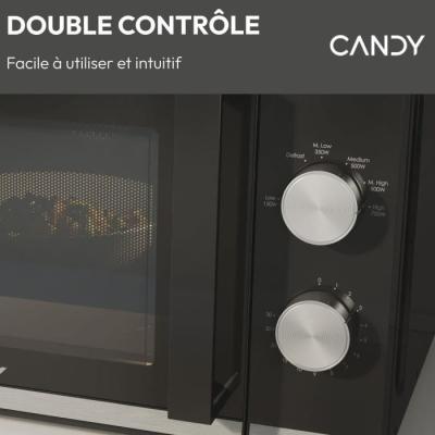 Micro-ondes Candy Moderna CMW20TNMB 700 W 20L Noir - Fonction Décongélation