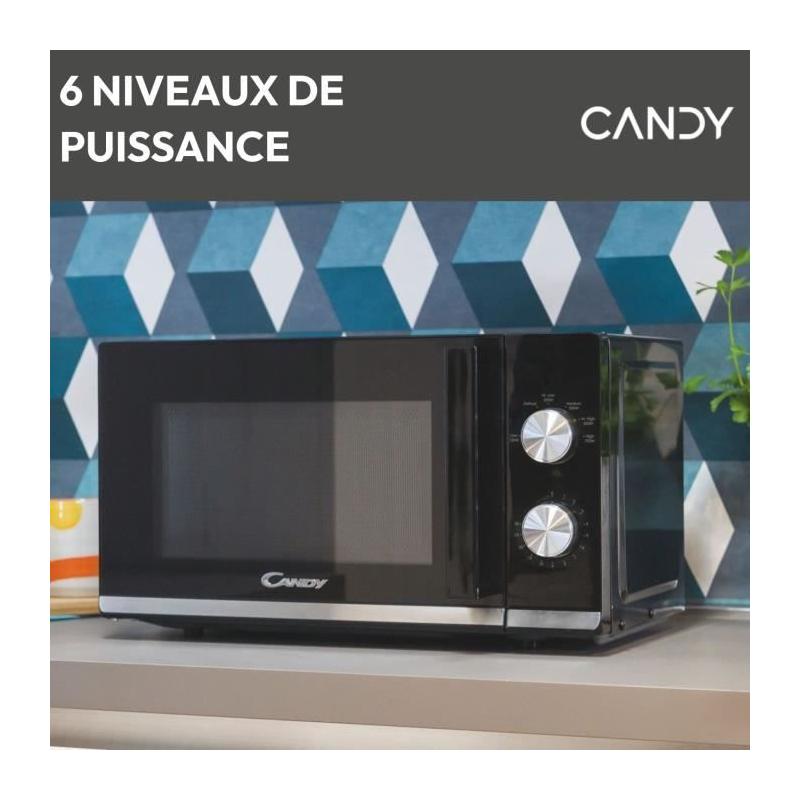 Micro-ondes Candy Moderna CMW20TNMB 700 W 20L Noir - Fonction Décongélation