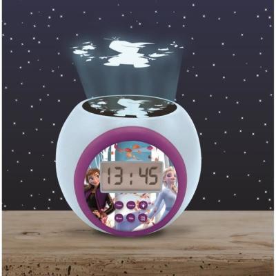 Réveil projecteur La Reine des Neiges - Idéal pour les enfants!