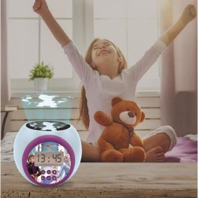 Réveil projecteur La Reine des Neiges - Idéal pour les enfants!