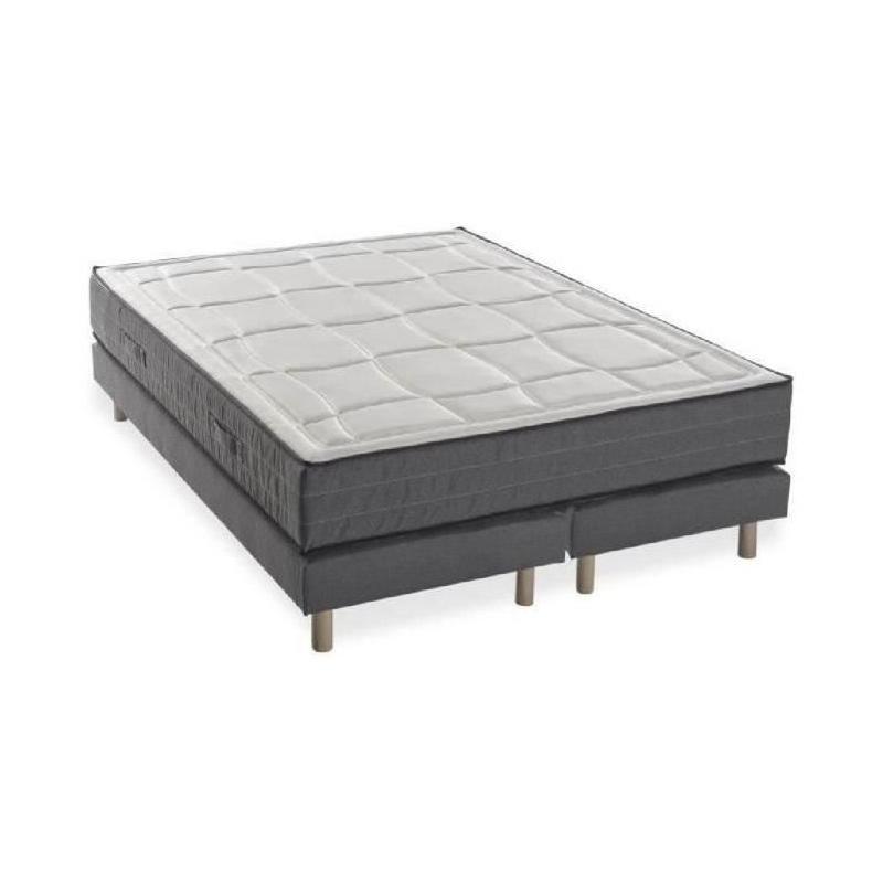 Ensemble matelas + sommiers 180x200 - Mousse mémoire - Ferme - 5 zones