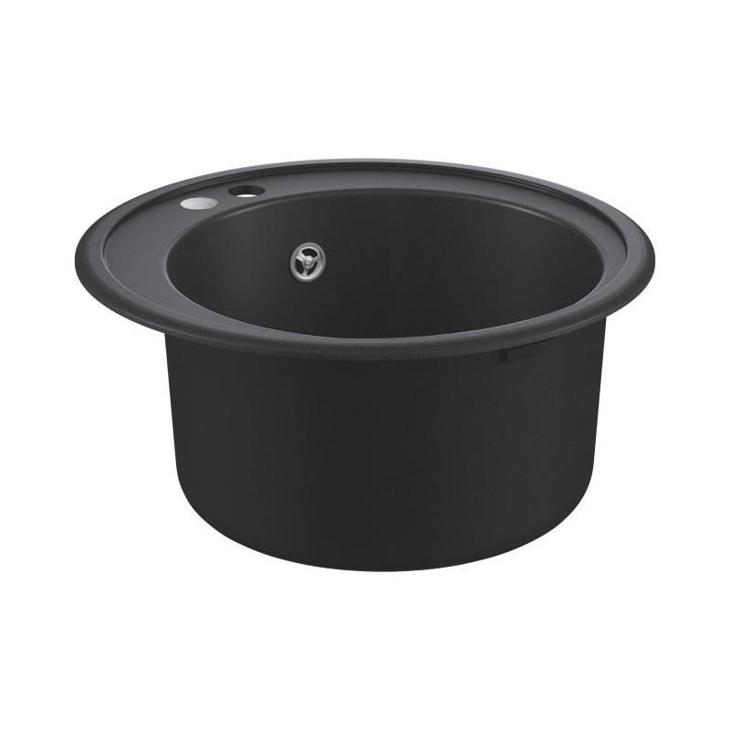 Evier GROHE K200 Noir - Design Rond - 1 bac