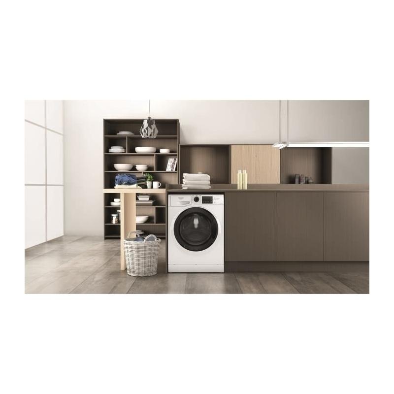Lave-linge séchant Hotpoint NDB8635KFR - Performant et éco-responsable