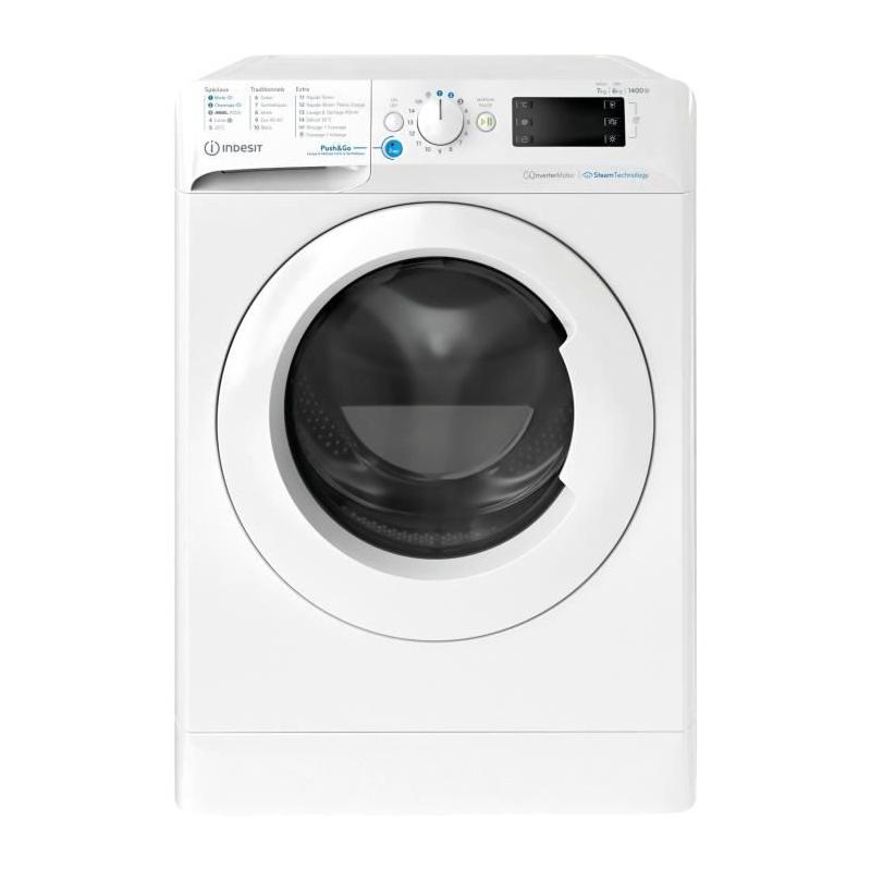 Lave-linge séchant Indesit BDE76435WVFR - 7 / 6 kg - Blanc