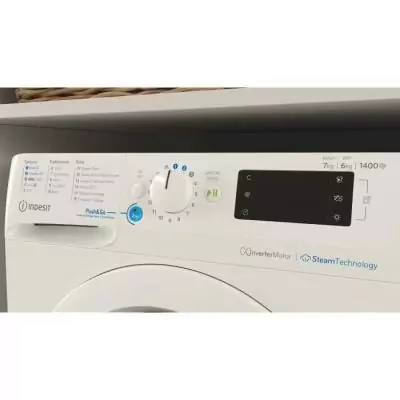 Lave-linge séchant Indesit BDE76435WVFR - 7 / 6 kg - Blanc
