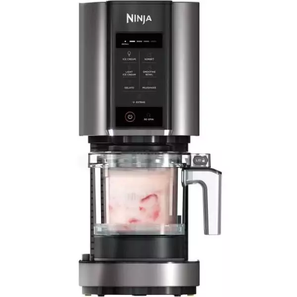 Machine a glaçes NINJA - Creami NC300EU - 6 programmes - Capacité 473ml - Jusqu'a 1,4L de glace - 3 bols inclus