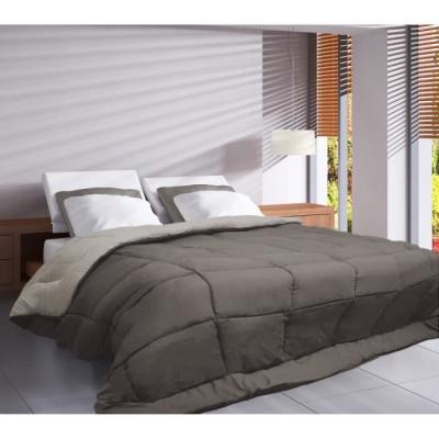Couette chaude Microfibre 400g/m² Taupe & Lin 220x240cm - Confort Douillet