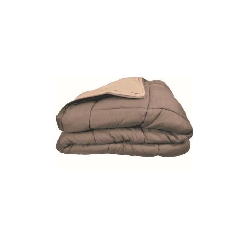 Couette chaude Microfibre 400g/m² Taupe & Lin 220x240cm - Confort Douillet