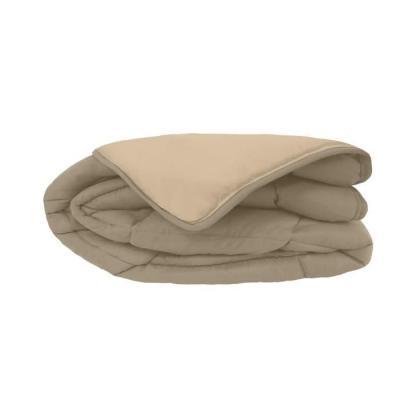 Couette chaude Microfibre 400g/m² Taupe & Lin 220x240cm - Confort Douillet