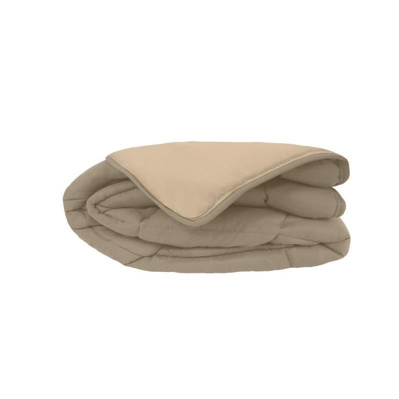 Couette chaude Microfibre 400g/m² Taupe & Lin 220x240cm - Confort Douillet