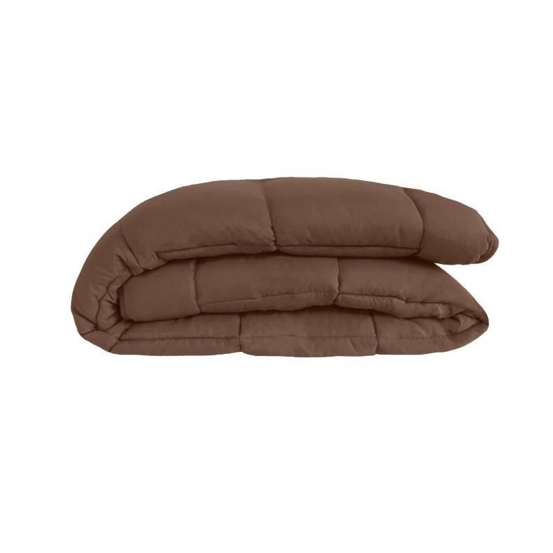 Couette chaude Microfibre 400g/m² Choco & Moka 200x200cm