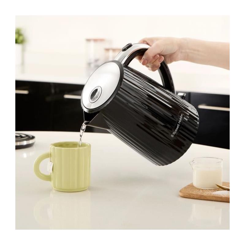 Bouilloire électrique RUSSELL HOBBS EDEN 2400W 1,7L Noir