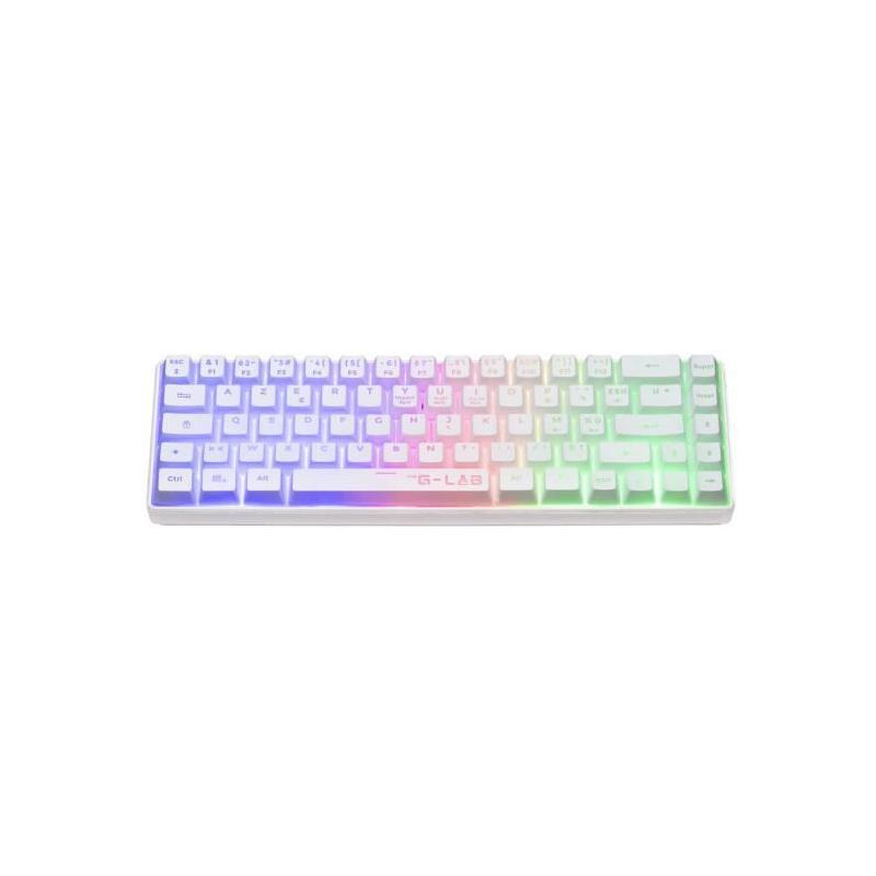 Clavier Gamer sans fil - Rétroéclairage arc-en-ciel - Semi-mécanique