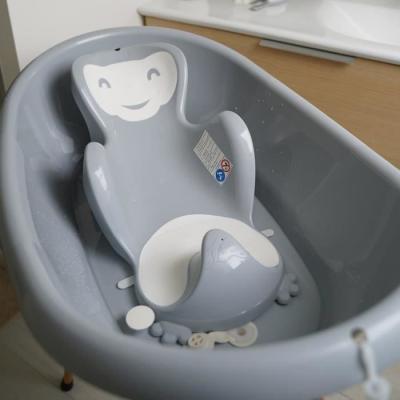Transat de bain bébécocon© gris charme - Made in France