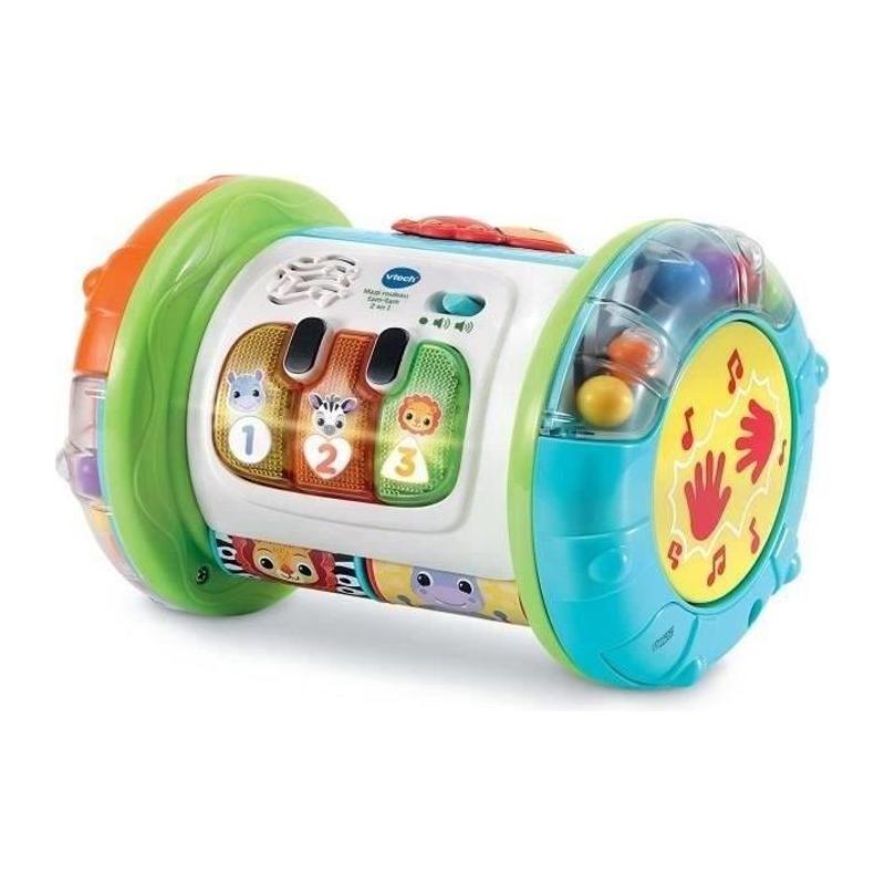 Rouleau d'activités interactif VTECH MAGI ROULEAU TAM-TAM 3 EN 1 - Blanc/Multicolore