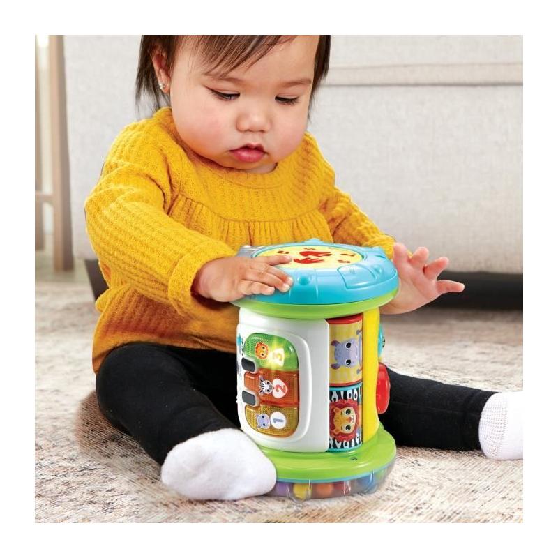 Rouleau d'activités interactif VTECH MAGI ROULEAU TAM-TAM 3 EN 1 - Blanc/Multicolore