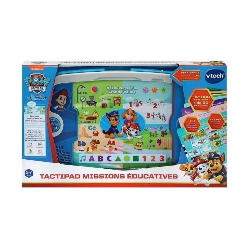 VTECH PAT PATROUILLE - TACTIPAD MISSIONS ÉDUCATIVES : Console Éducative (40x25x6 cm)