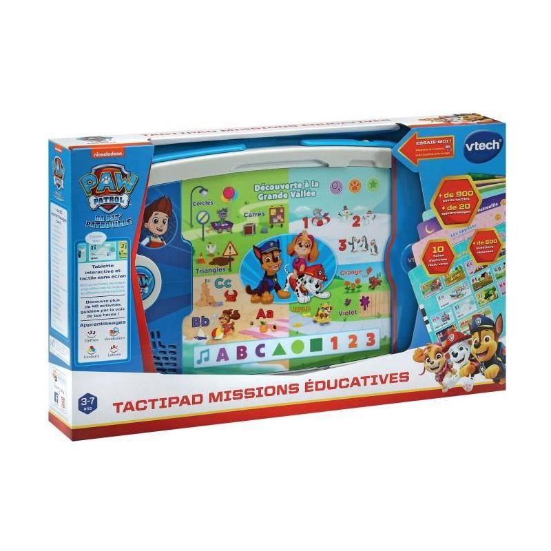 VTECH PAT PATROUILLE - TACTIPAD MISSIONS ÉDUCATIVES : Console Éducative (40x25x6 cm)