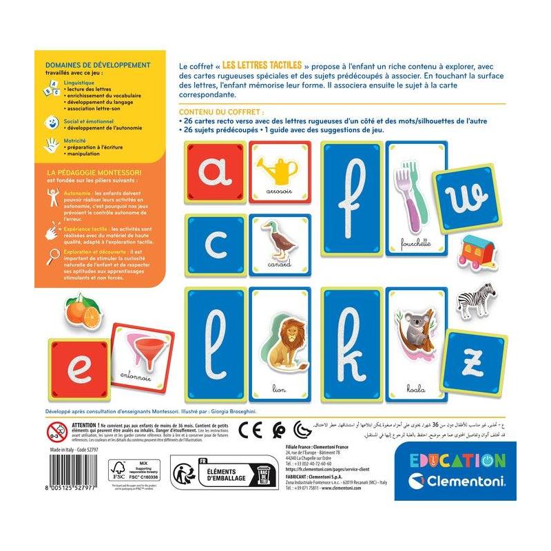 Baby Les lettres tactiles - Montessori