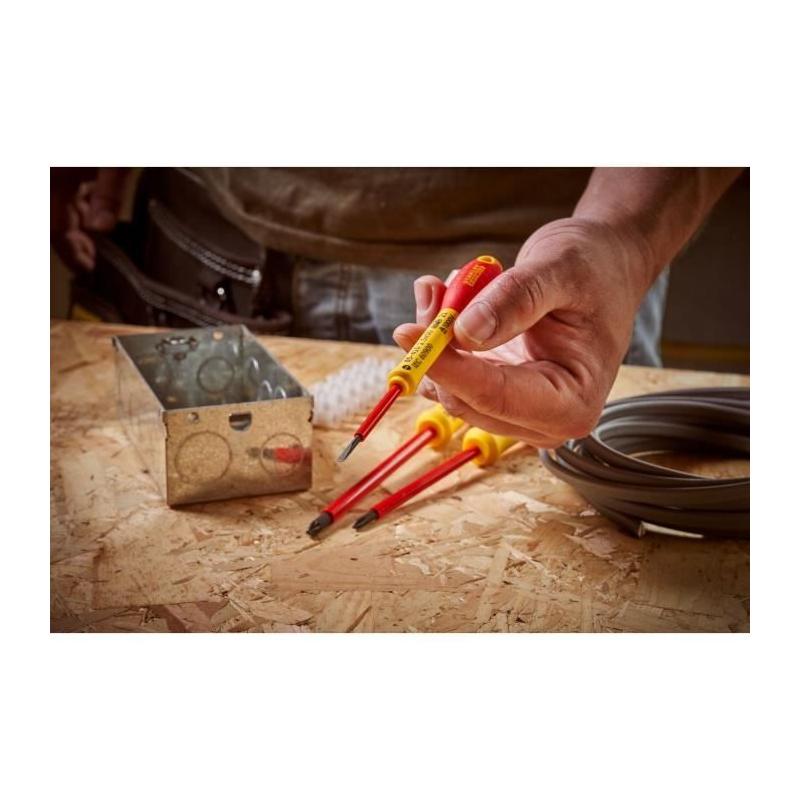 Ensemble Tournevis Isolés 1000V - STANLEY FATMAX - Pour Electricien