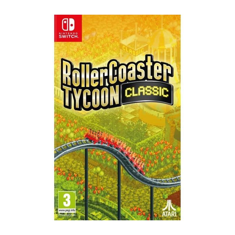 RollerCoaster Tycoon Classic - Jeu Nintendo Switch avec dimensions compactes
