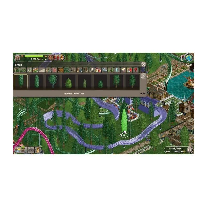 RollerCoaster Tycoon Classic - Jeu Nintendo Switch avec dimensions compactes