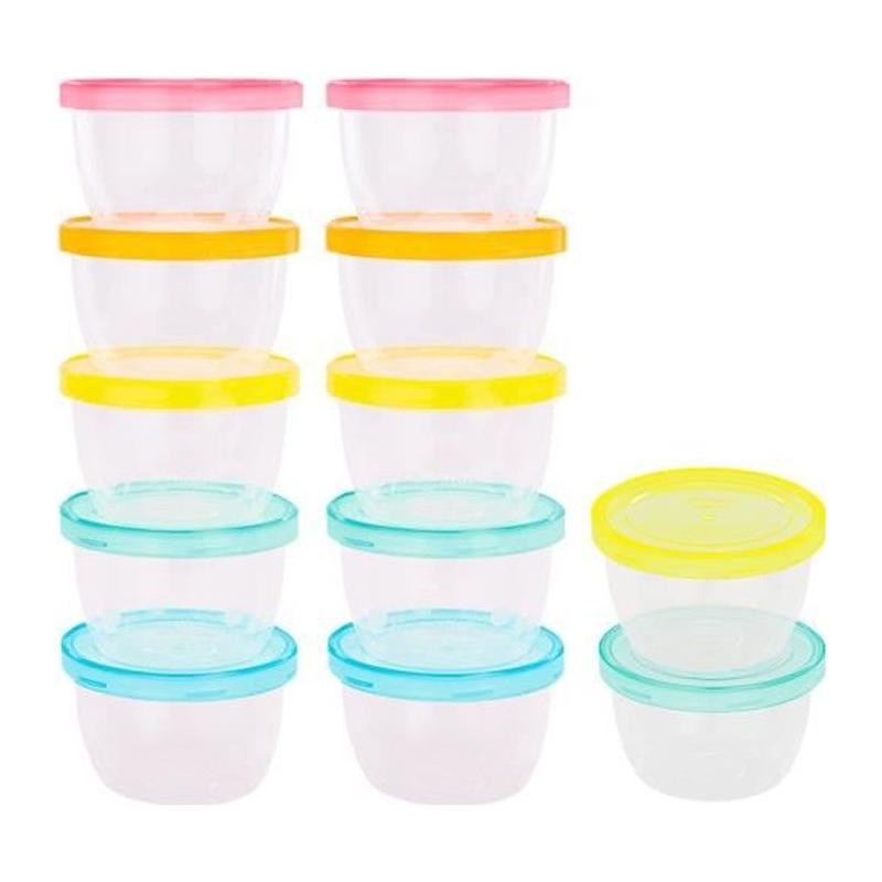 Ensemble de 12 Badabowls Gradués 250ml: Boîtes de Conservation Réinscriptibles