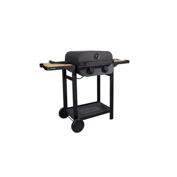 Barbecue électrique - COOK'IN GARDEN - Flavo 50 - sur chariot - 2500 Watts - Surface de cuisson mixte