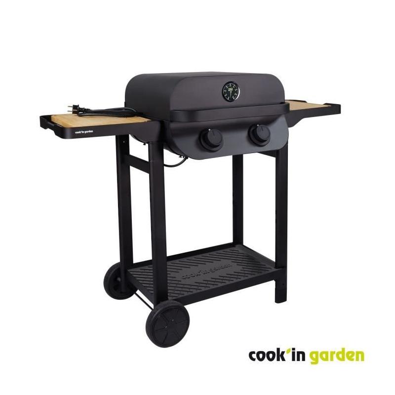 Barbecue électrique COOK'IN GARDEN Flavo 50 sur chariot - Puissance 2500 Watts