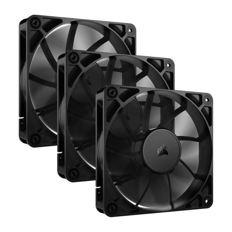 Pack de 3 ventilateurs PWM 120mm - CORSAIR - RS120 - Refroidissement optimal